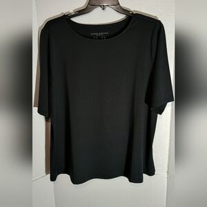 Susan Graver Essentials Black Shirt Size 2XL